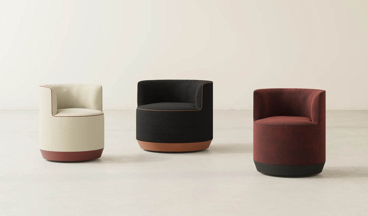 Cil CIL330 Armchair - Terracotta/Fabric G2 (Relate 0191)