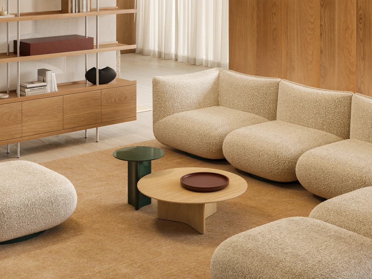 Garbi 360 Sofa - Oxide Red/Fabric G2 (Icona 05 Ivory)