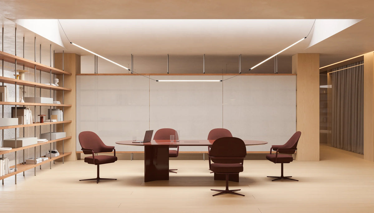 Hidalgo HID107 Office Task Chair - Oxide Red/Fabric G2 (Relate 0371 Reddish Brown)-4