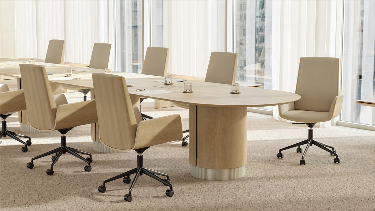 Hug Executive HUG325 Office Task Chair - Polished Aluminium/Fabric G2 (Relate 0101)-4