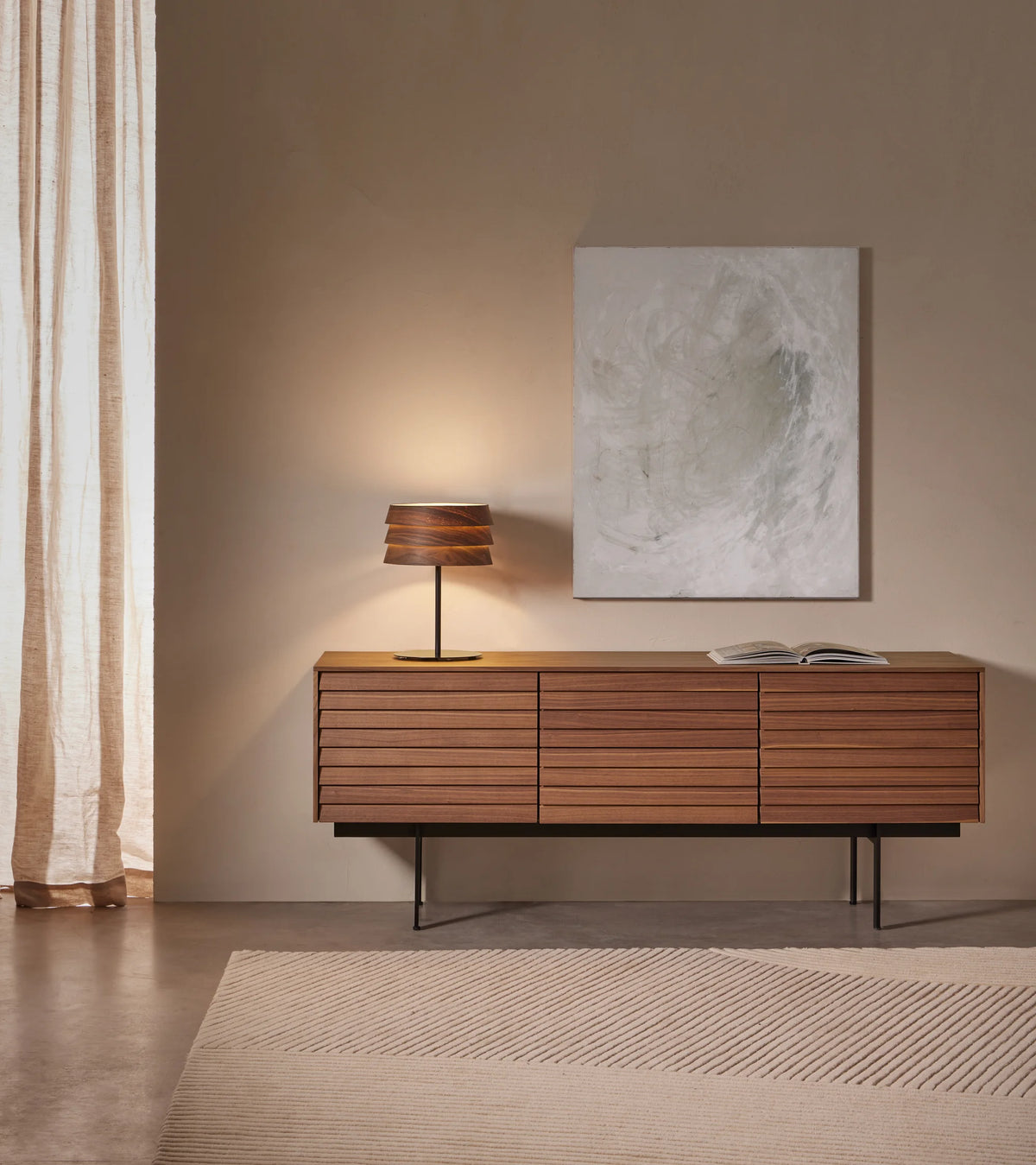 Sussex Table Lamp - Walnut Veneer-3