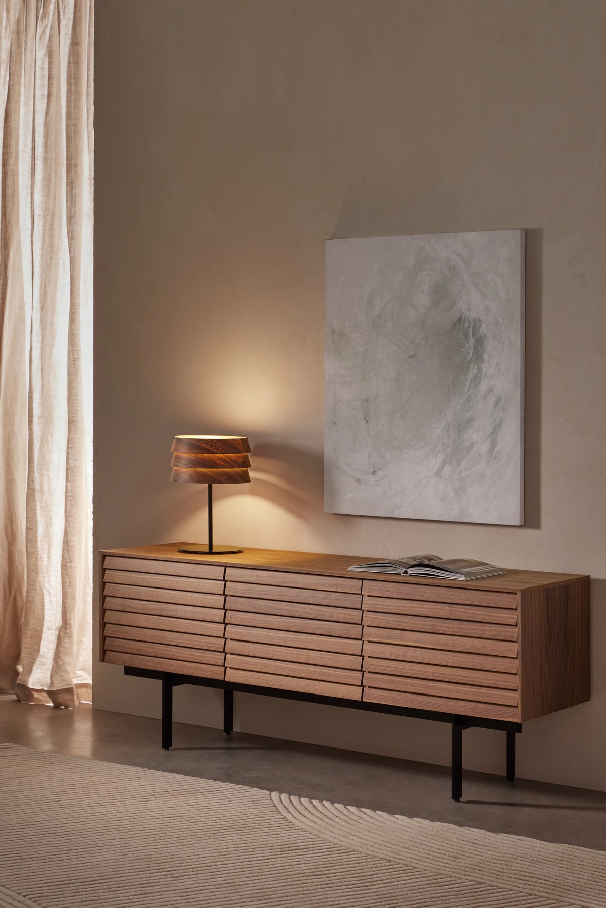 Sussex Table Lamp - Walnut Veneer-4