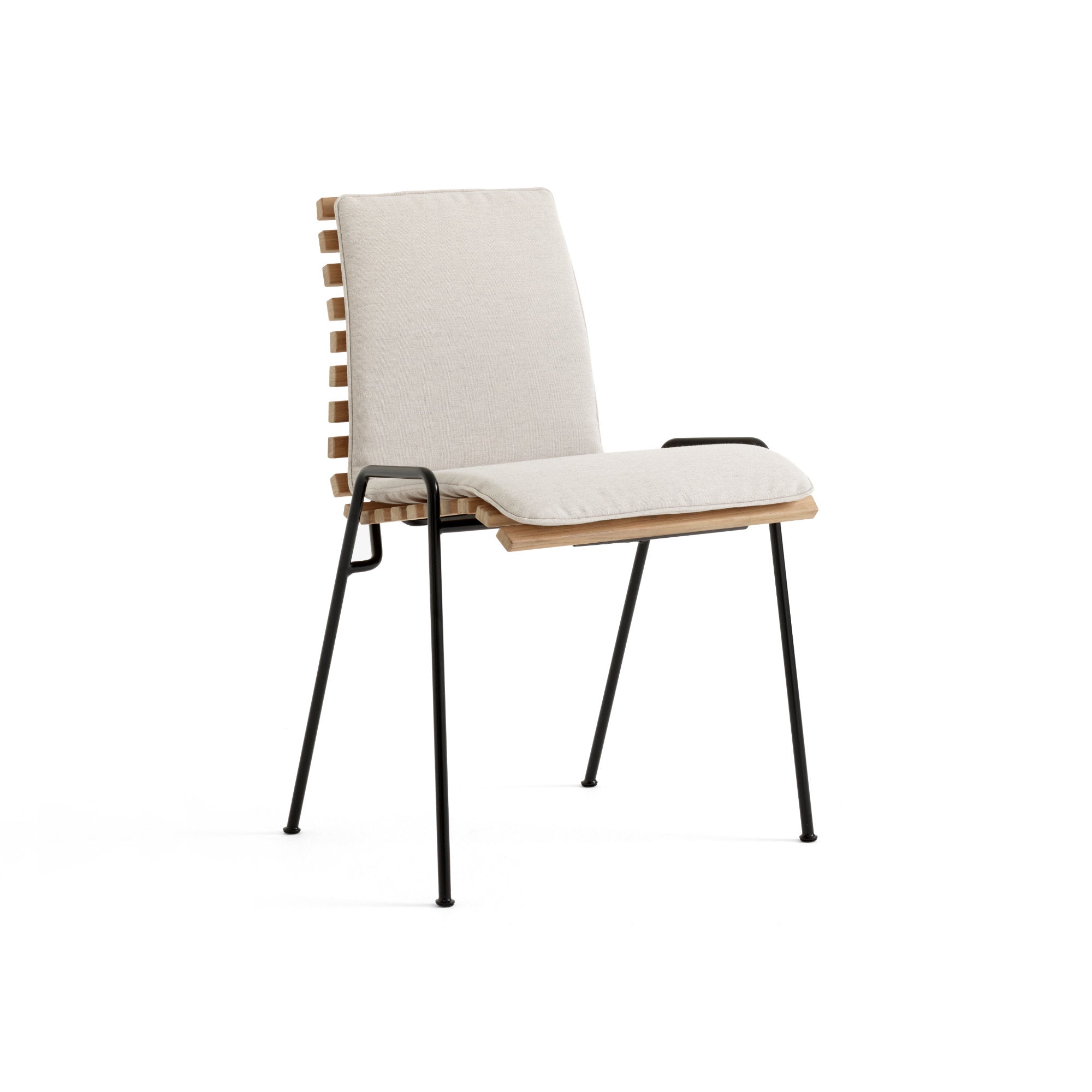 كرسي طعام خارجي RFH RD4 مع وسادة - خشب الساج/القماش (Heritage Papyrus)