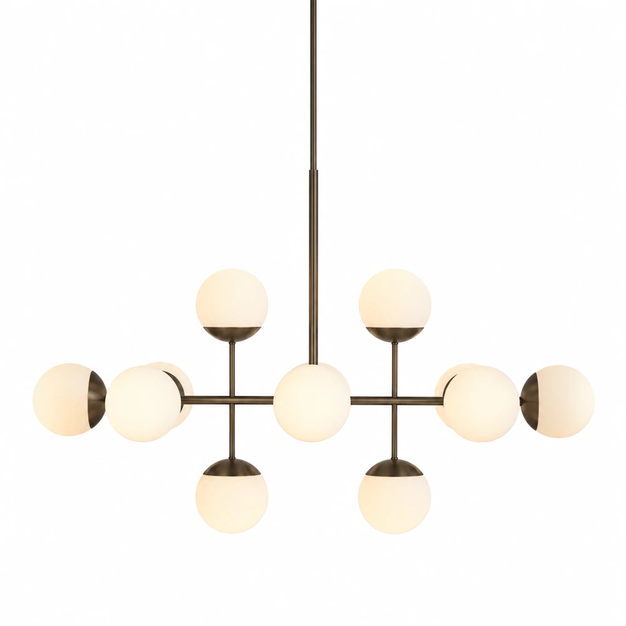 Lord 1530 Pendant Lamp - Bronze/Opal Glass