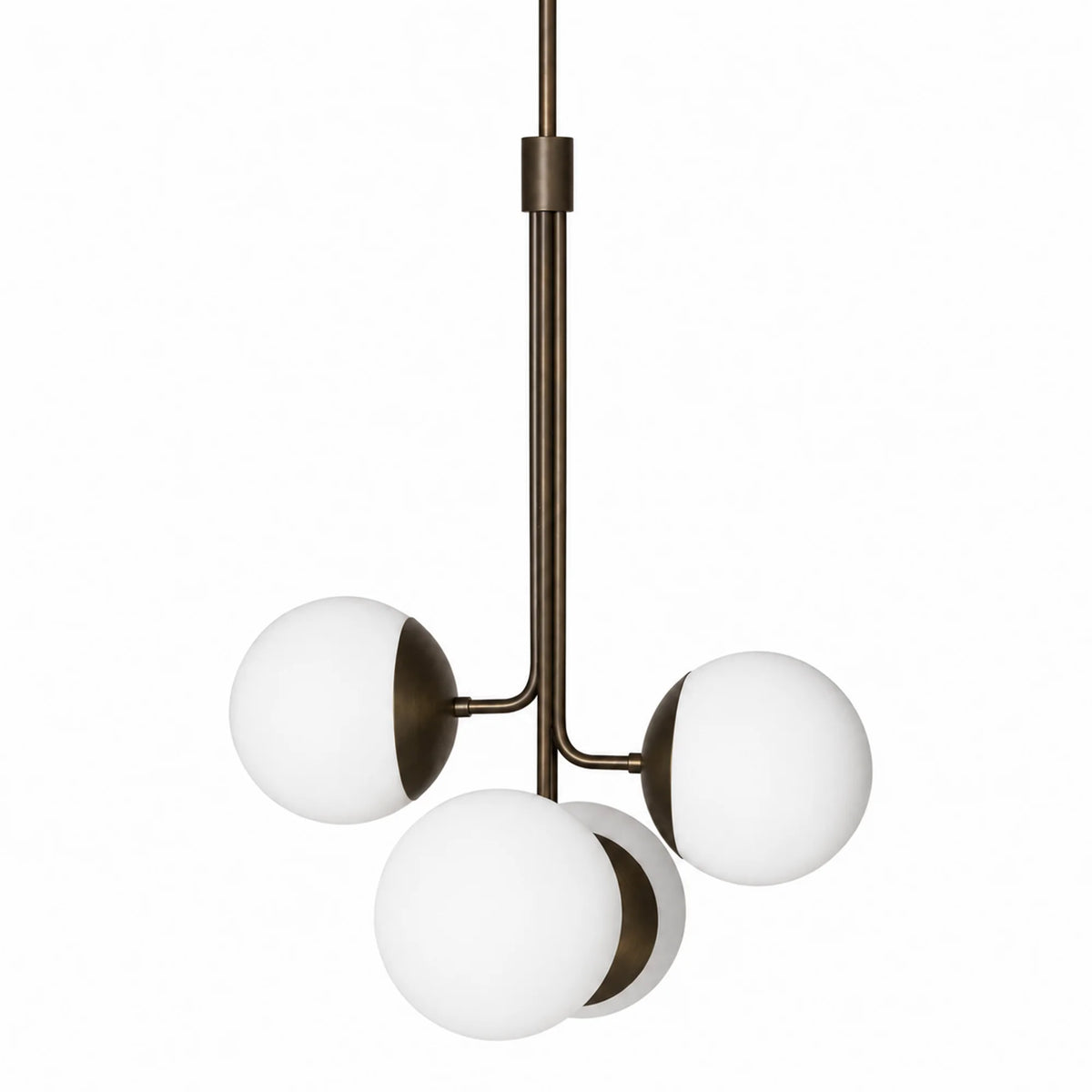 Lord Bouquet 1870 Pendant Lamp - Bronze/Opal