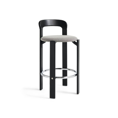 Rey High Bar Stool - Deep Black/Fabric (Steelcut Trio 3 124)
