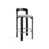 Rey Bar Stool - Deep Black/Fabric (Steelcut Trio 124)
