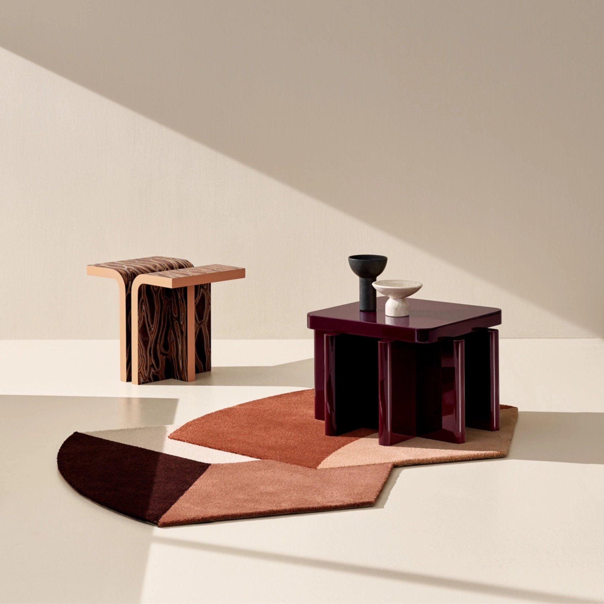 Spina T2.2 Side Table - Caramel-2