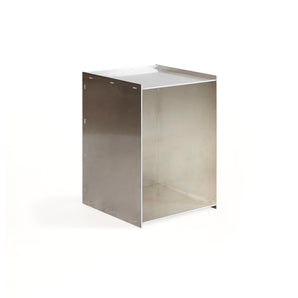 Rivet 4120 Box Side Table - Aluminum