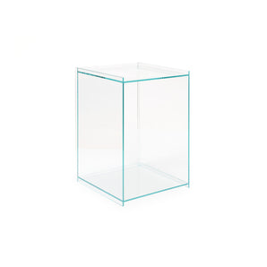 Rivet 4164 Box Side Table - Glass