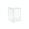 Rivet 4164 Box Side Table - Glass