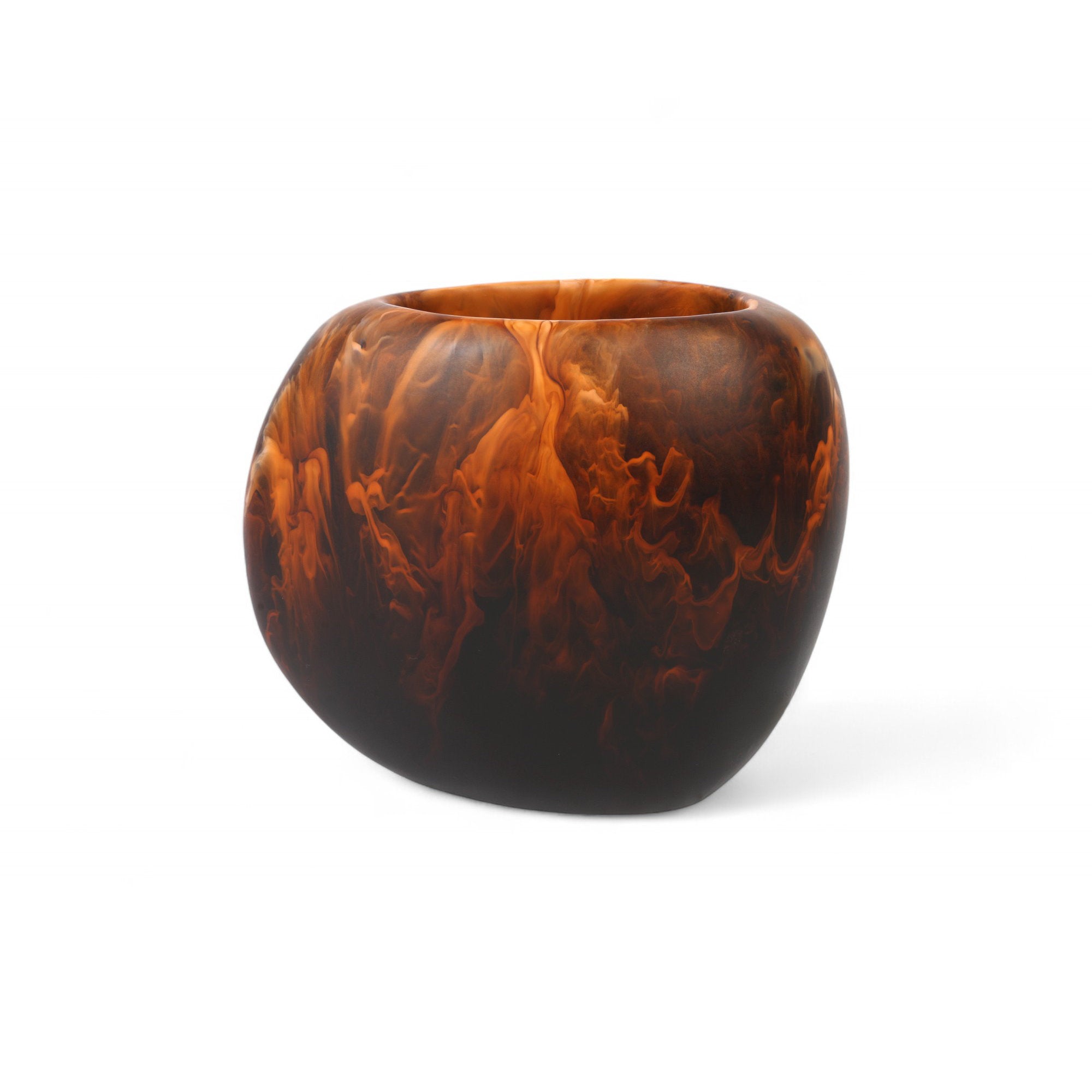 Rock Vase - Large/Dark Horn-1