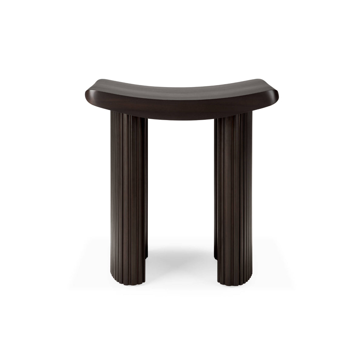 Roller Max 35030 Stool - Varnished Mahogany Dark Brown-1