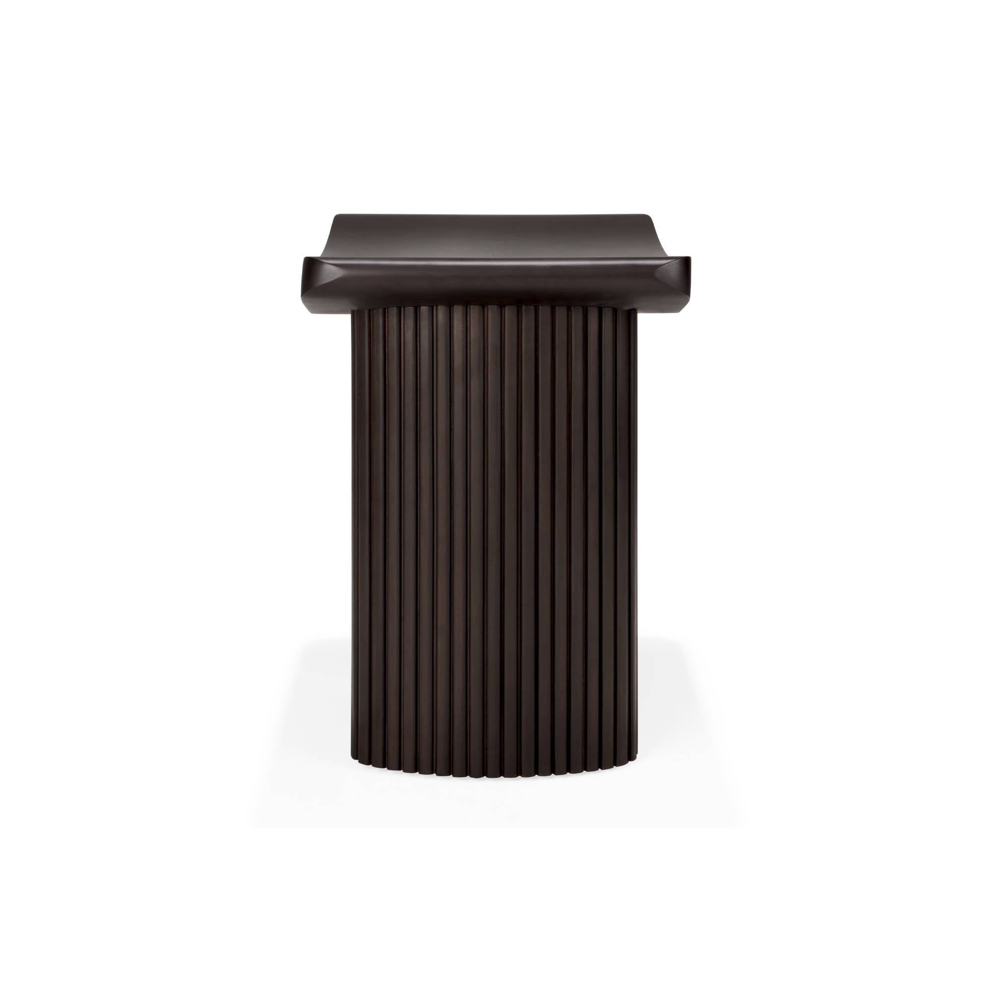 Roller Max 35030 Stool - Varnished Mahogany Dark Brown-3