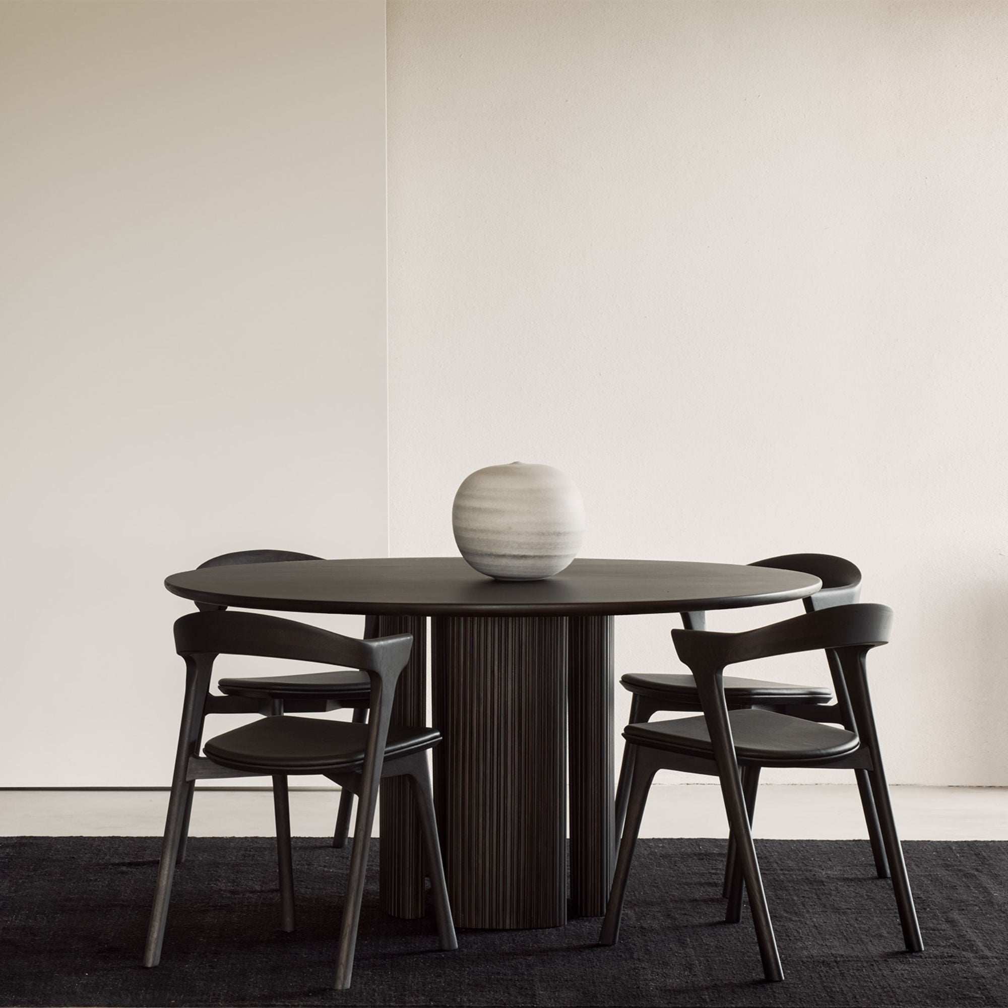 Roller Max 35022 Dining Table - Varnished Mahogany Dark Brown-4