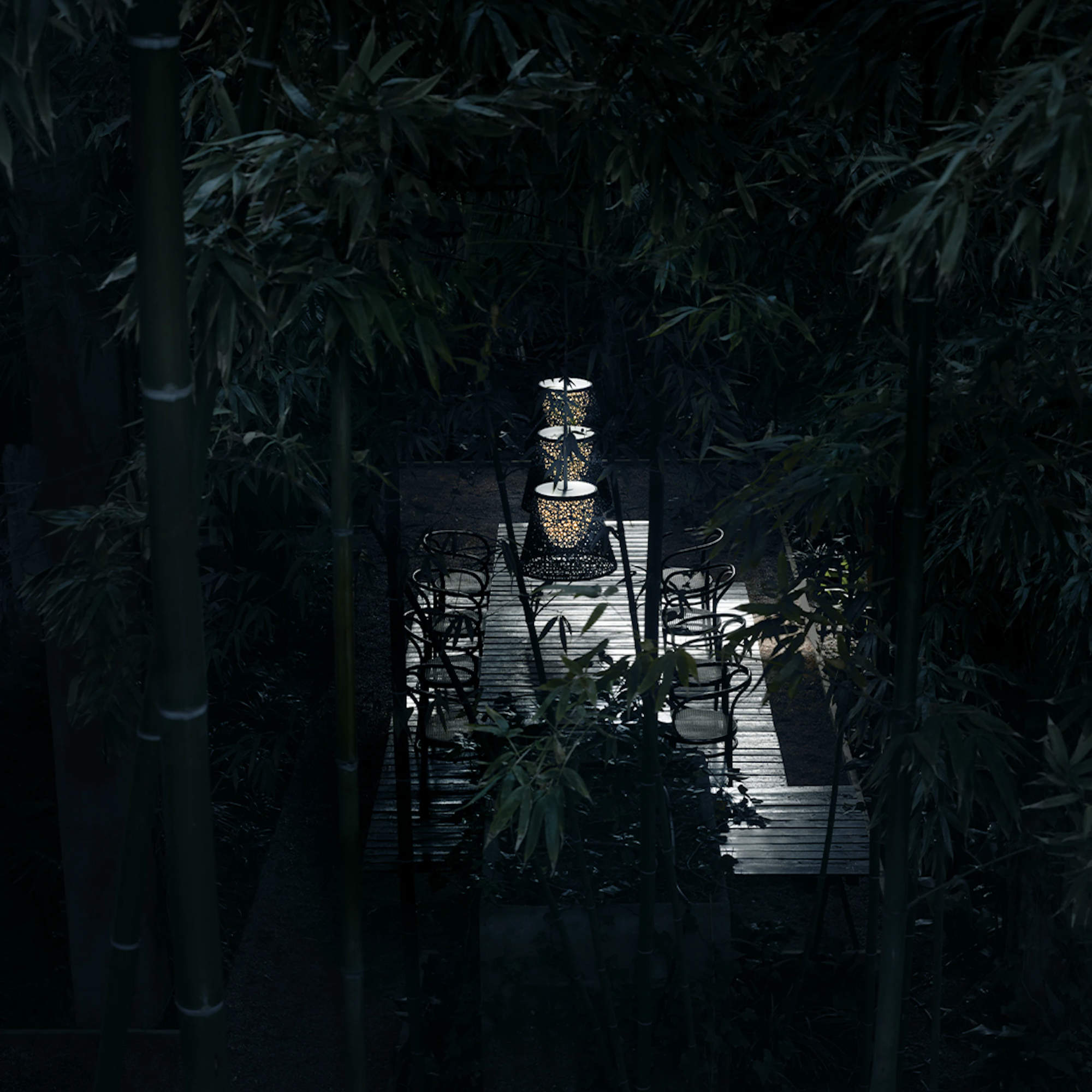 Romeo Lights 1 Outdoor Pendant Lamp - Green Wall