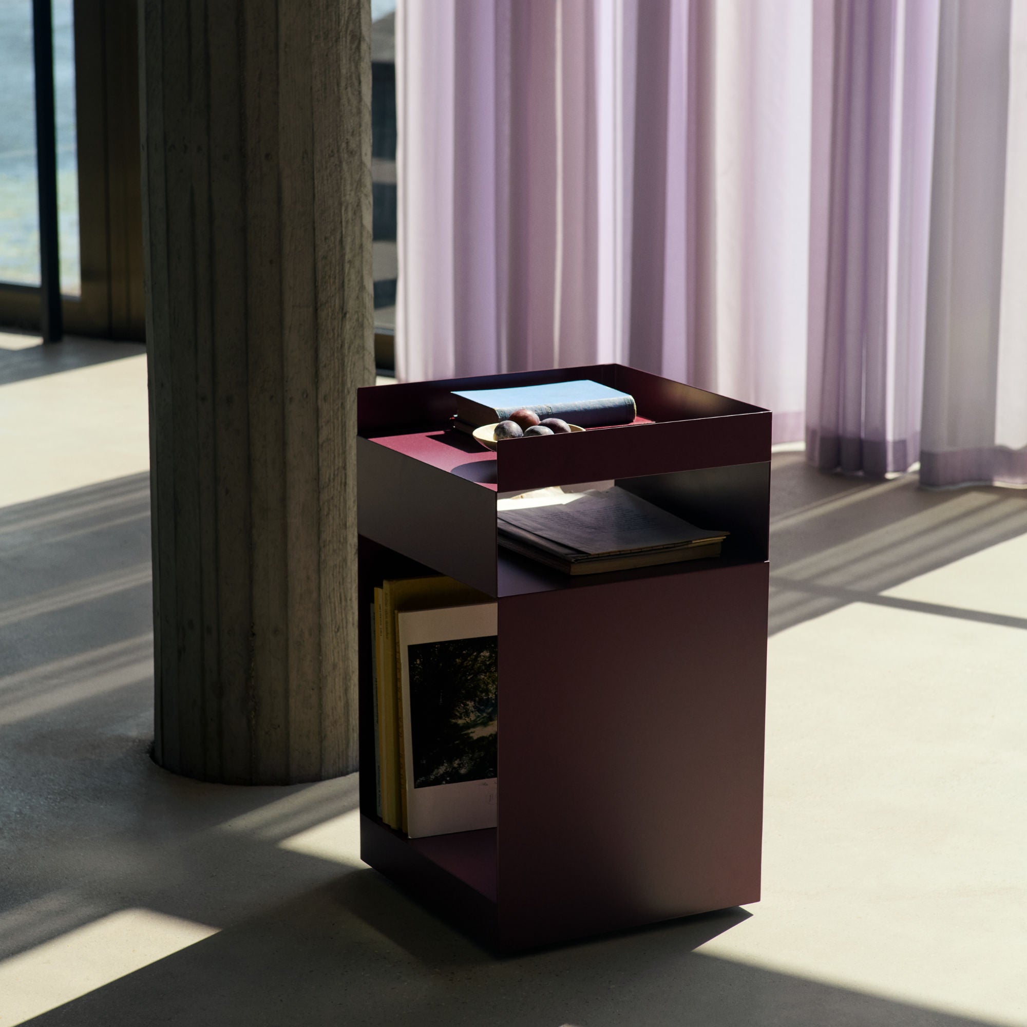 Rotate SC73 Side Table - Dark Plum-3