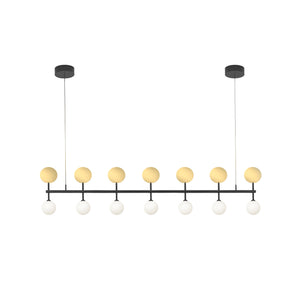 Row P01 Pendant Lamp - Black/Brass