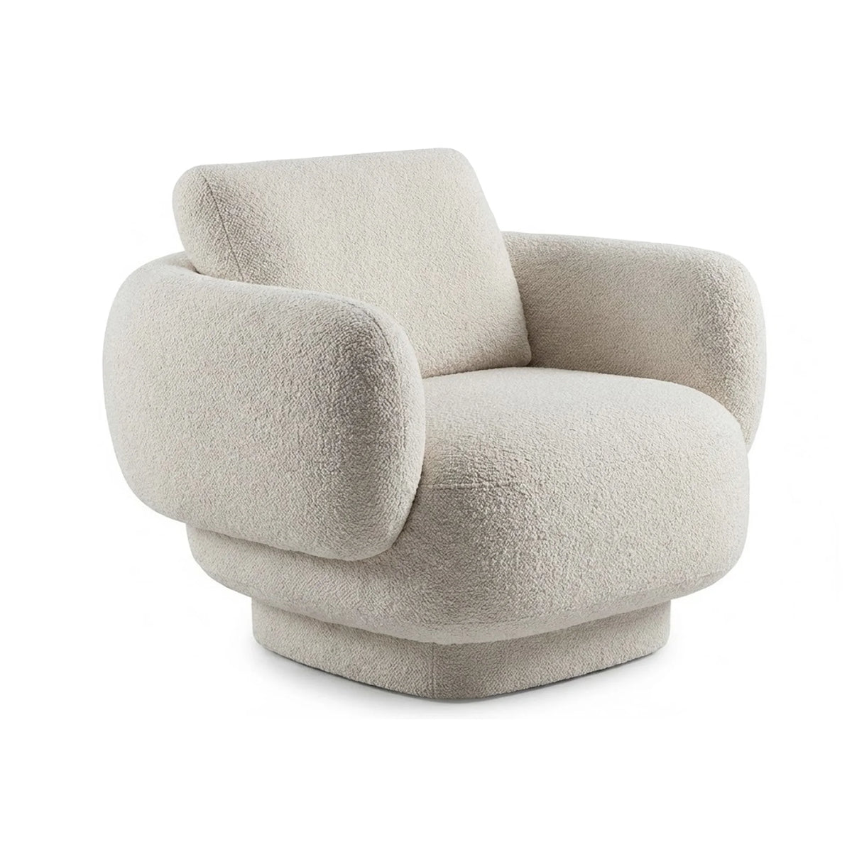 Anam 0145 Swivel Armchair - Fabric Elite (Teddy 01/1)-1