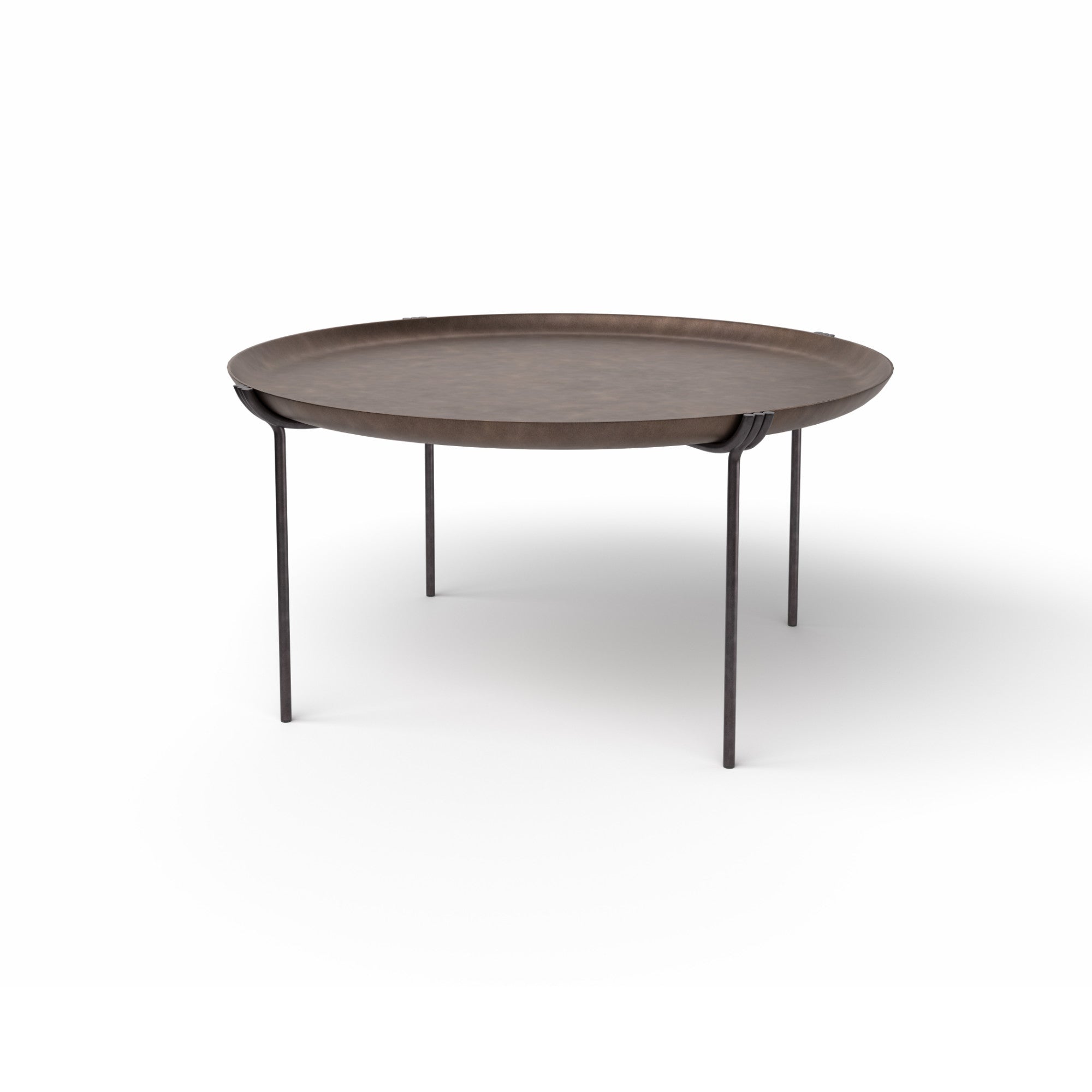 Geo 2039GB Side Table - Grey/Delabre Bronze-1