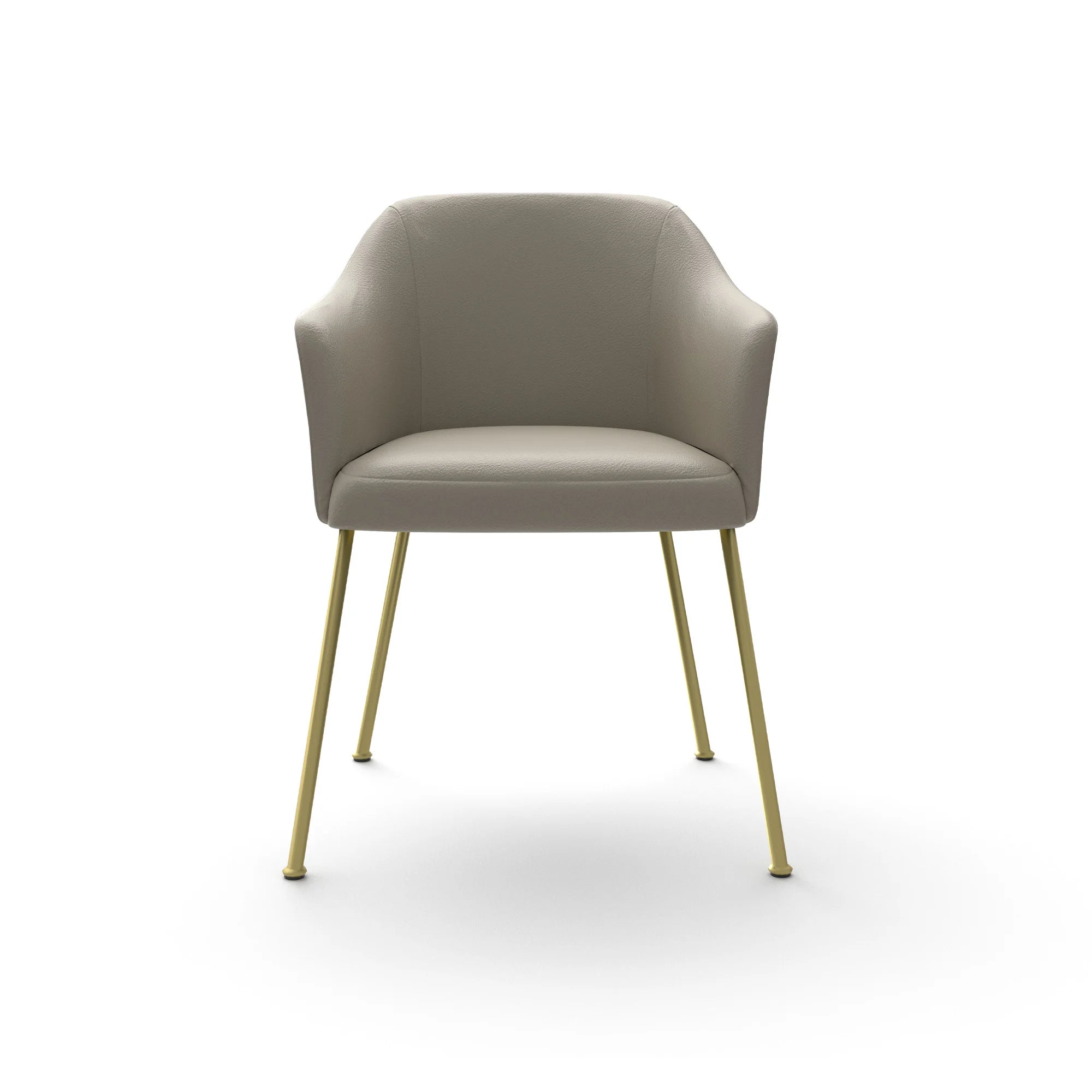 Isabelle 6010 Dining Chair - Brass/Leather Club (Club 7766)