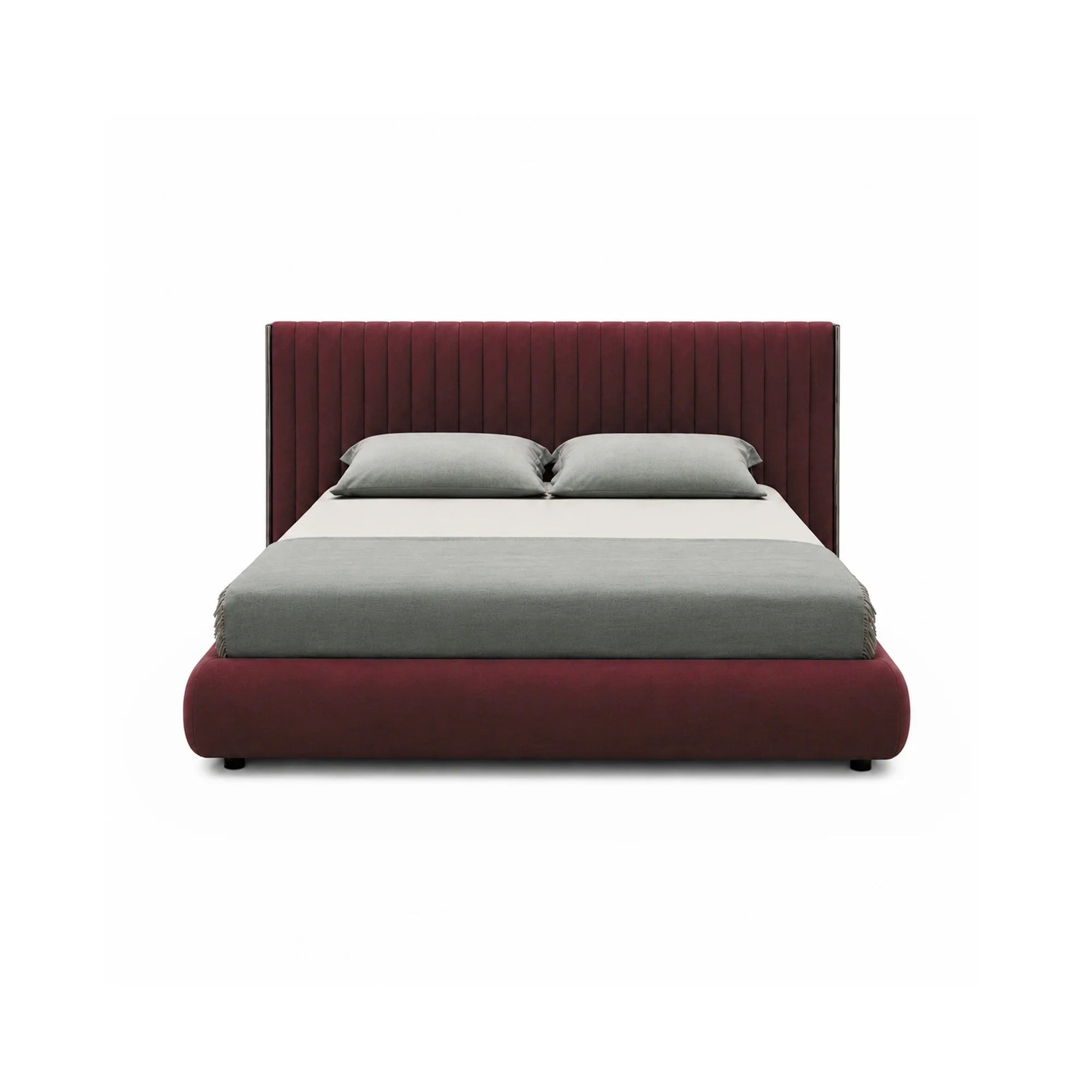 Metis 180 Bed - Black Nickel/Fabric VIP (Sweet Velvet 27)