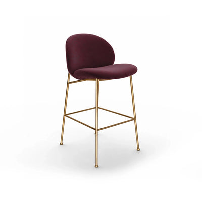Ola 2014 Counter Stool - Brass/Fabric VIP (Sweet Velvet 27)