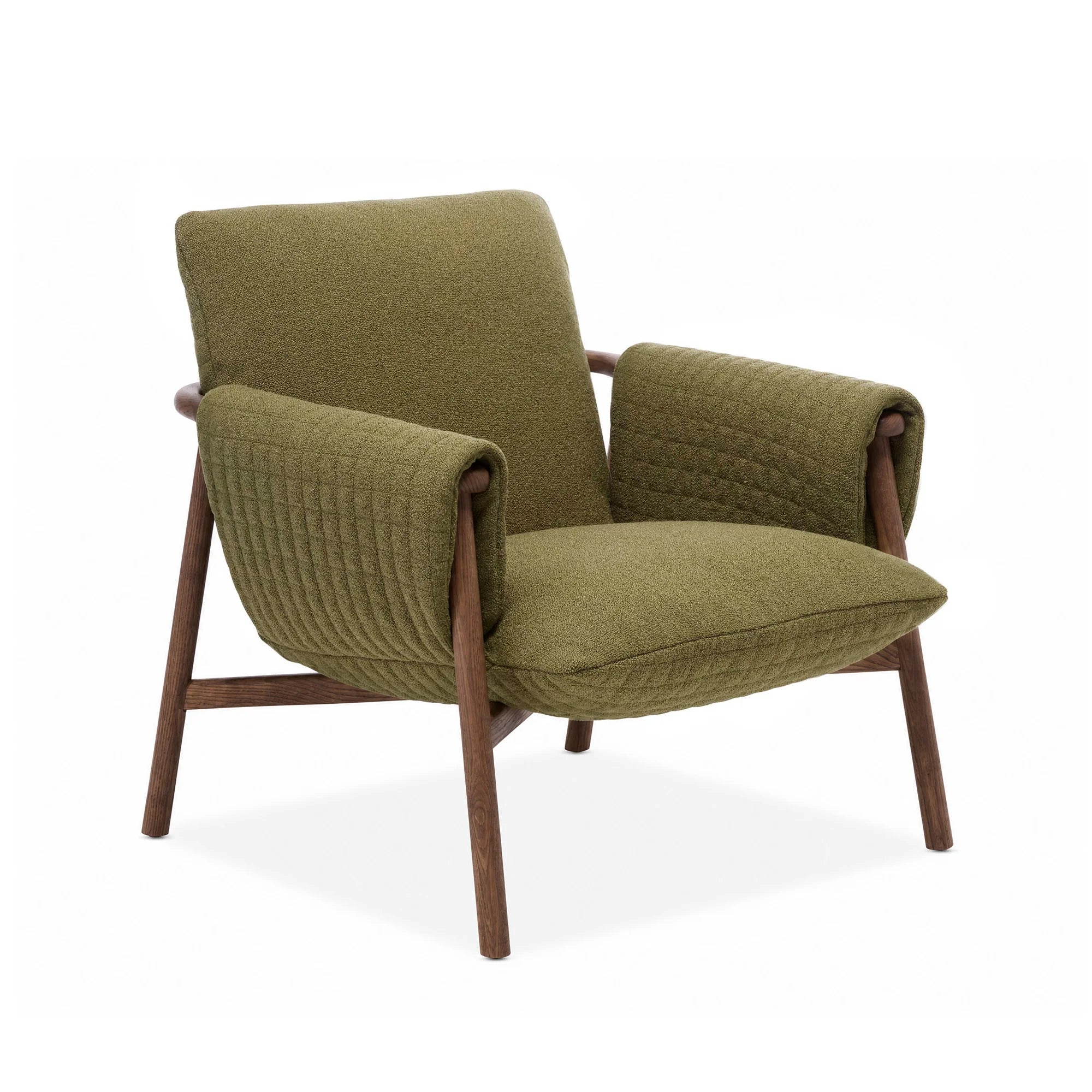 Voila 3535L Armchair - Walnut Painted Ash/Fabric Elite (Metis 11)