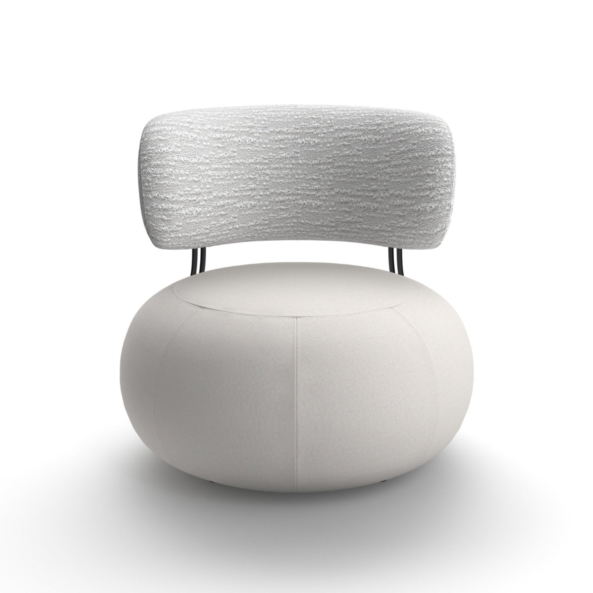 Baby Geo 2027 Armchair - Grey RAL 7021/ Fabric VIP (1835 01) / Fabric VIP (1834 01)-3
