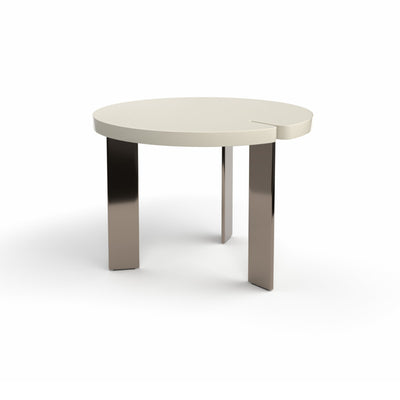 Butter 0132AL Coffee Table - Black Nickel/Glossy Ivory