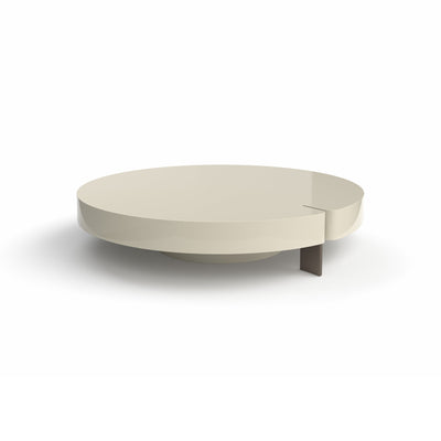 Butter 0136AL Coffee Table - Black Nickel/Glossy Ivory