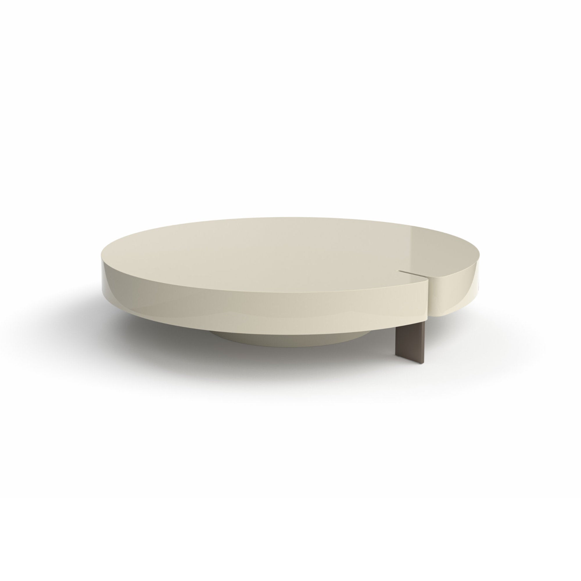 Butter 0136AL Coffee Table - Black Nickel/Glossy Ivory-1