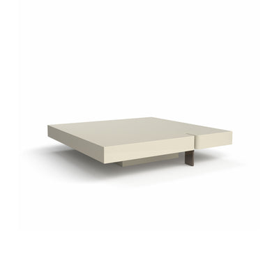 Butter 0138AL Coffee Table - Black Nickel/Glossy Ivory
