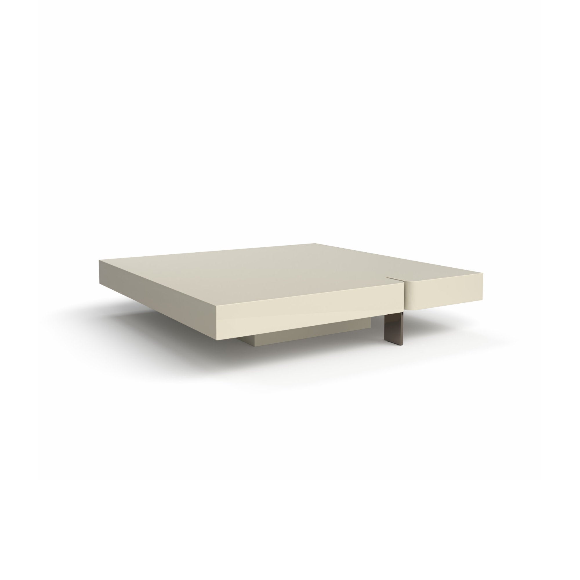 Butter 0138AL Coffee Table - Black Nickel/Glossy Ivory-1