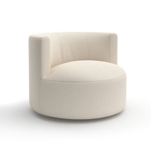 Chance Swivel Armchair - Fabric Lusso (Creta 2A Ivory)