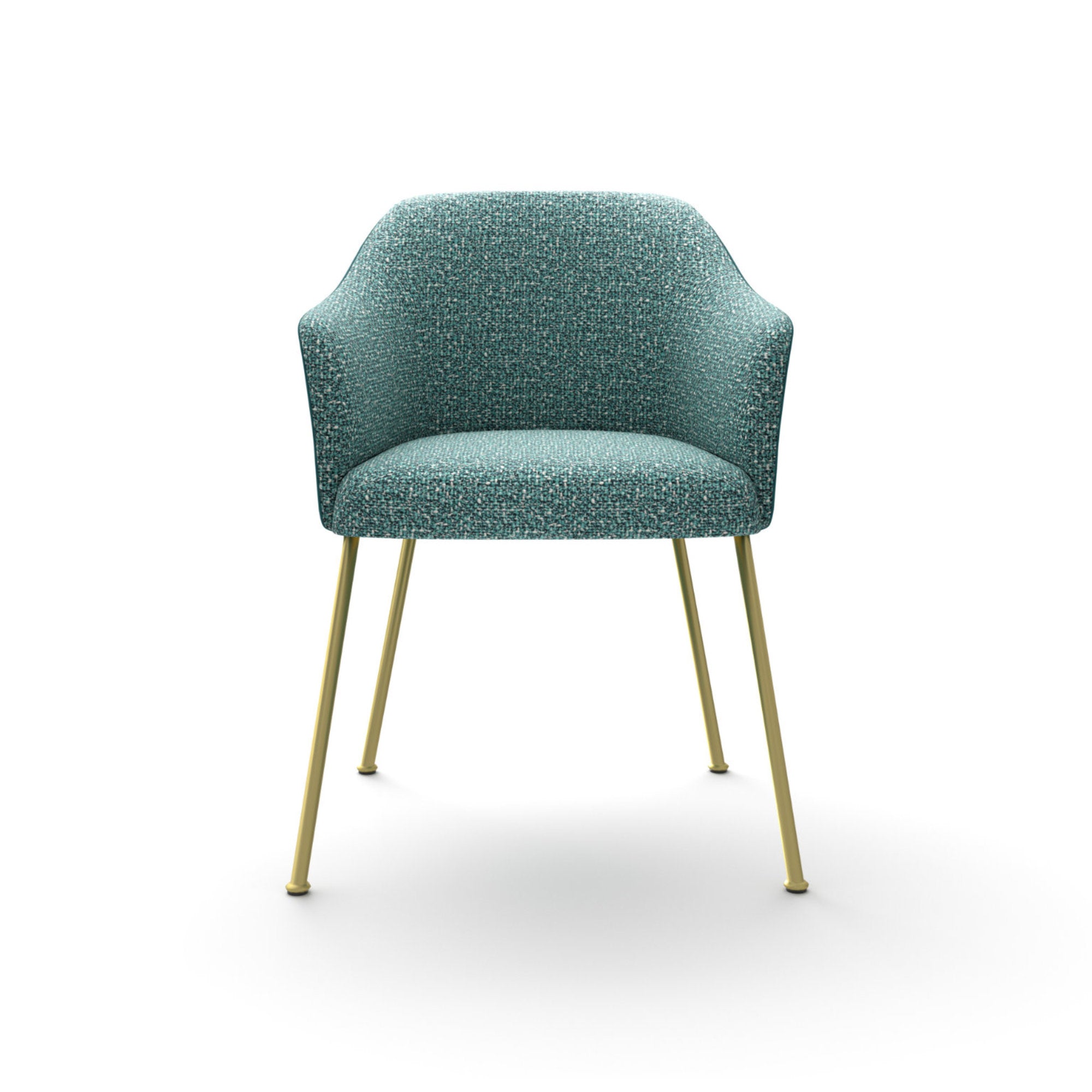 كرسي تناول الطعام Isabelle 6010 - نحاس/قماش VIP (سبعون 72)-3