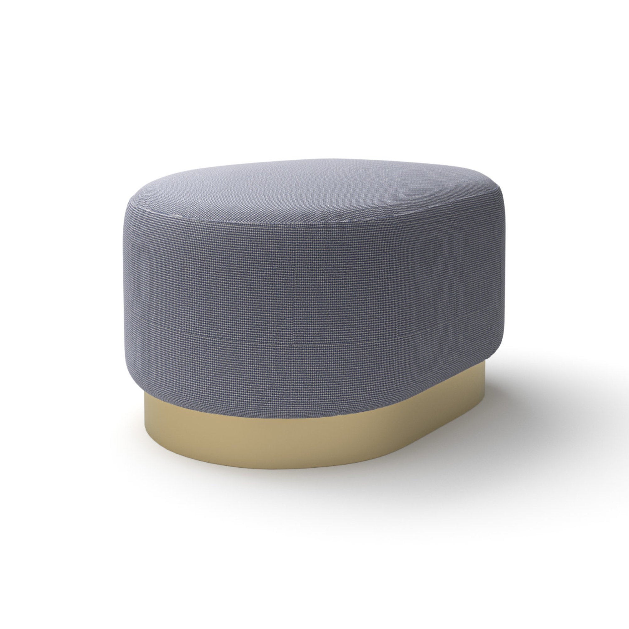 Island 0185 Pouf - Brass/Fabric Special(Capri 44)-1