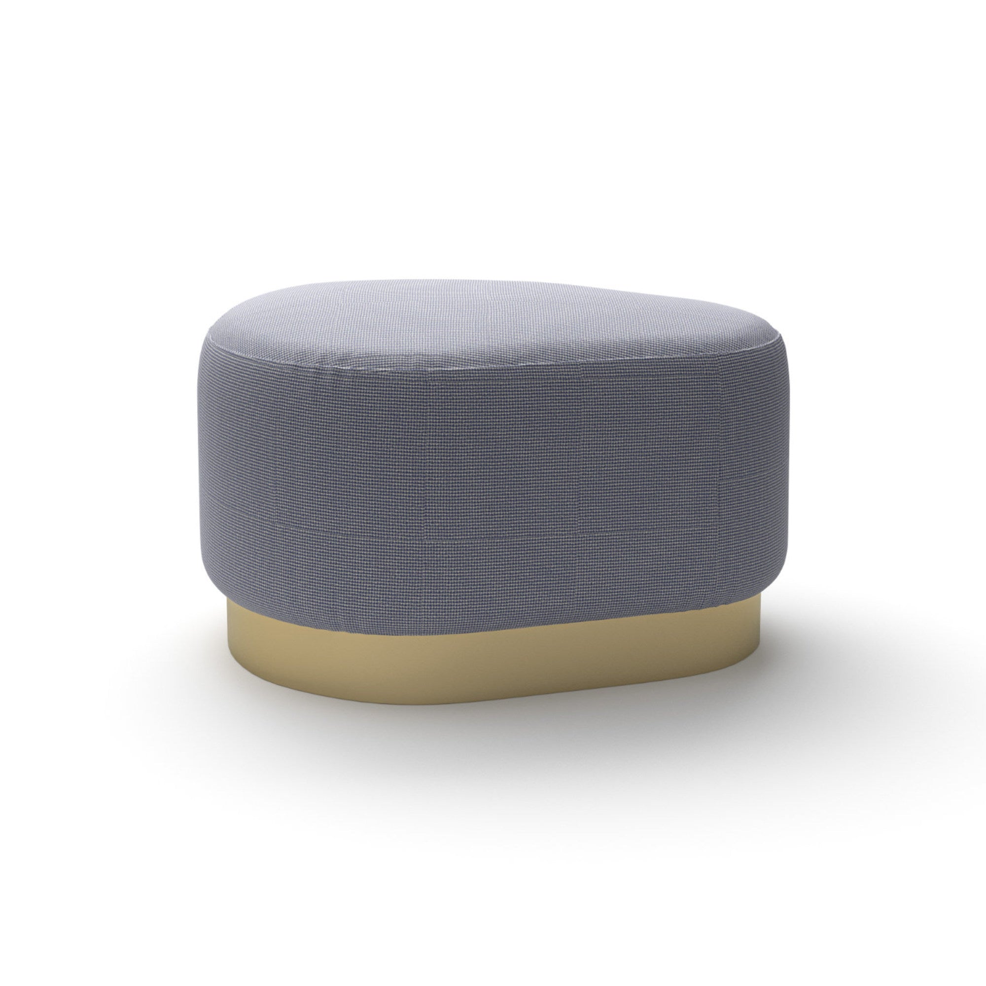 Island 0185 Pouf - Brass/Fabric Special(Capri 44)-3