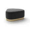 Island 0186 Pouf - Brass/Fabric Top (Lario 26)