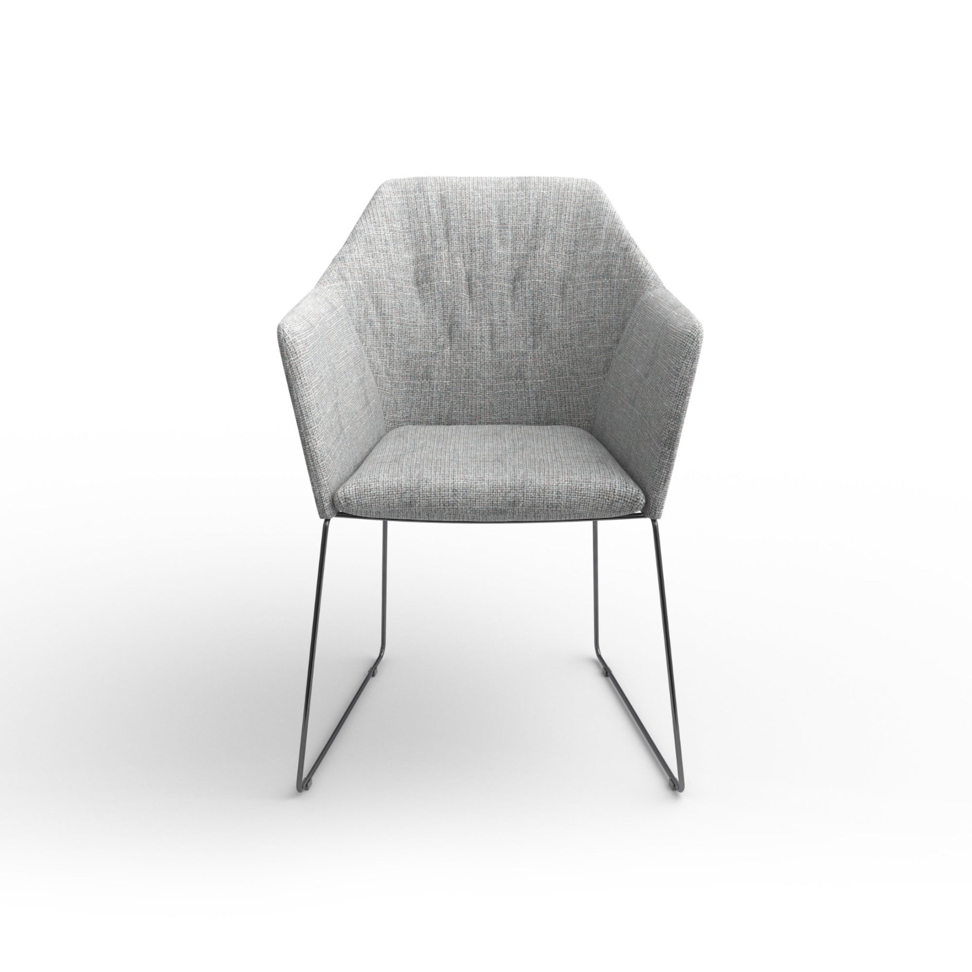 New York 2153 Dining Chair - Black/Fabric C (Clean 06)-3