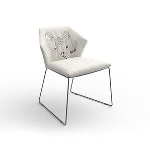 New York 2154 Dining Chair - Black Nickel/Fabric Royal(Volti By Maras Dis.2)