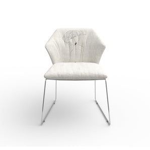 New York 2154 Dining Chair - Chrome/Fabric Royal(Volti By Maras Dis.1)