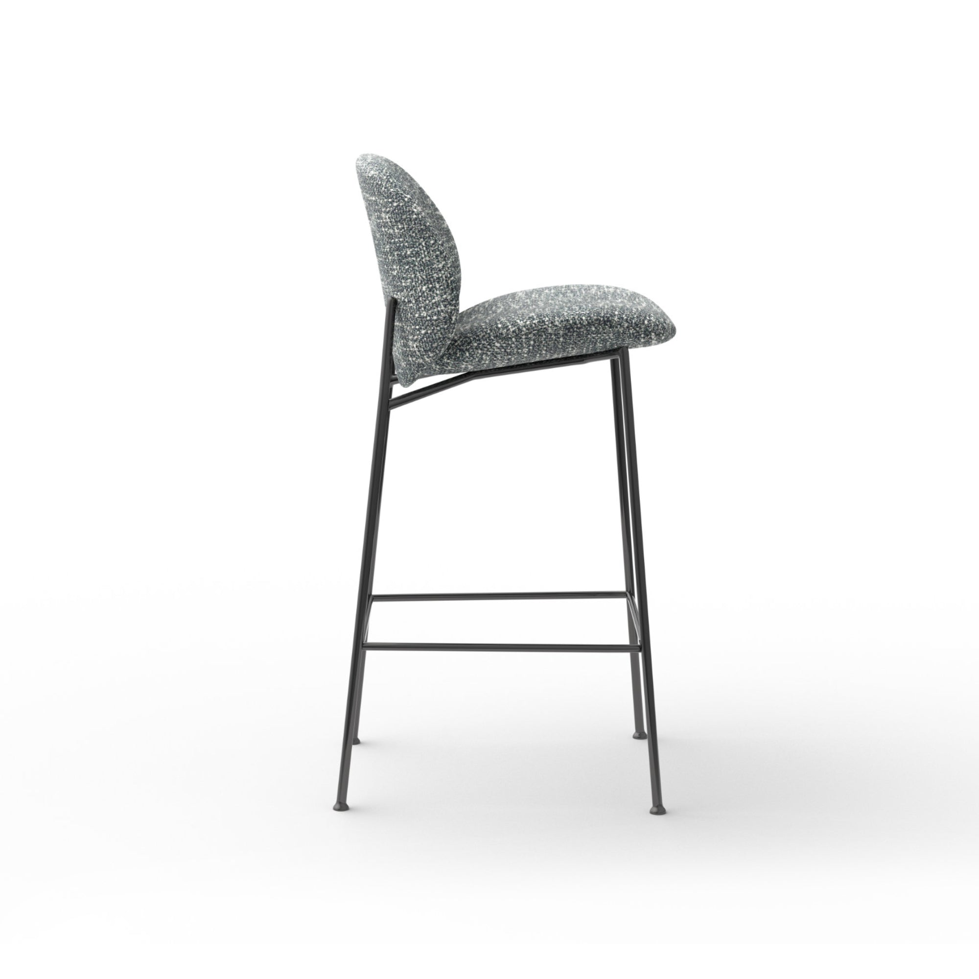 Ola 2015 High Bar Stool - Black Nickel/Fabric VIP (Seventy 90)-4