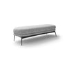 Oltremare 7961 Bench - Matt Black/Fabric VIP (Seventy 01)
