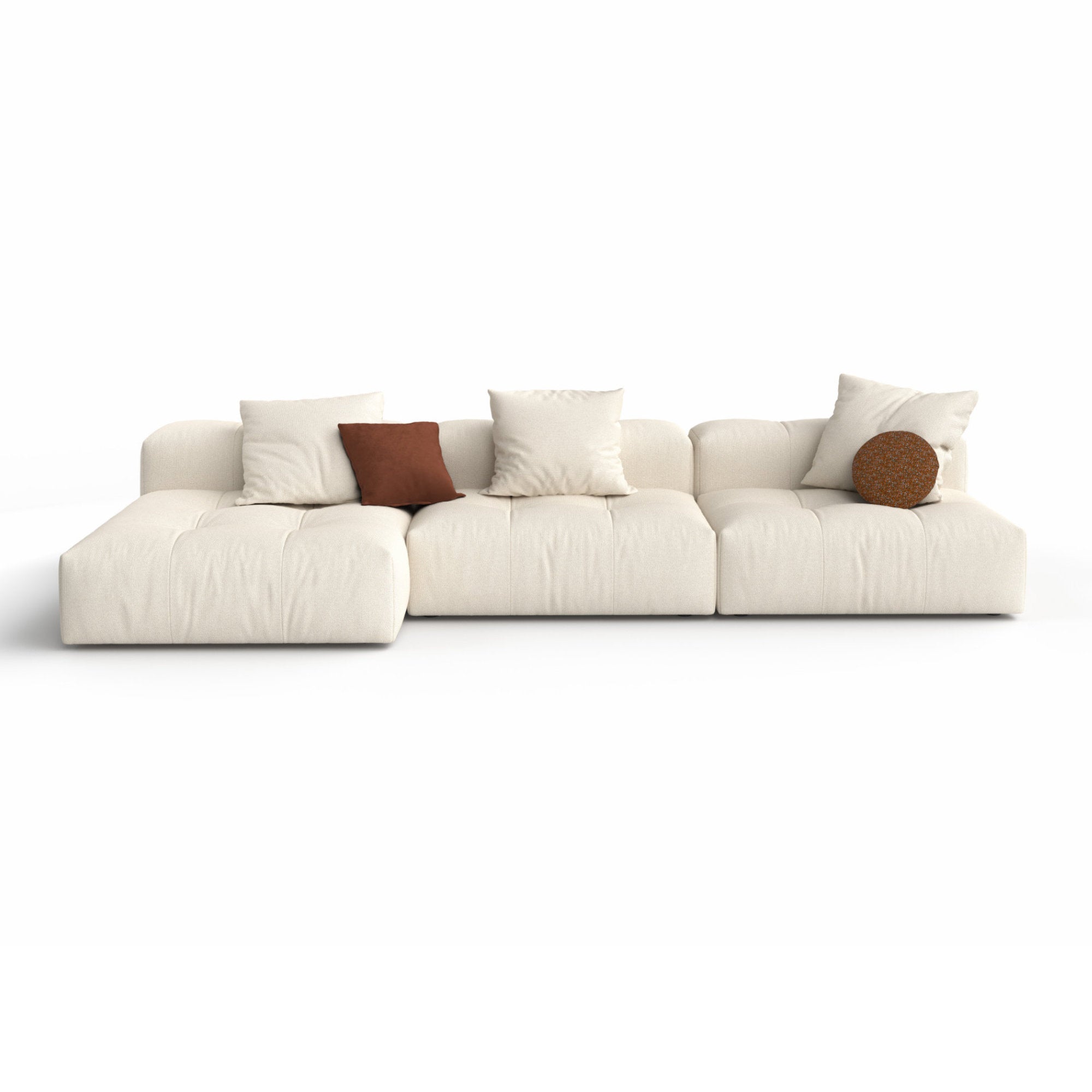 Pixel 2 Compositional Sofa - Fabric Lusso (Creta 2A)-3