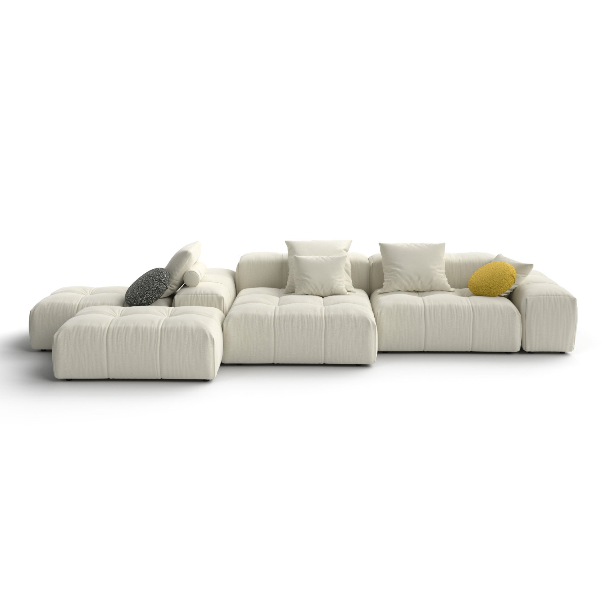 Pixel 400 Compositional Sofa - Fabric Lusso (Creta 2A)-5