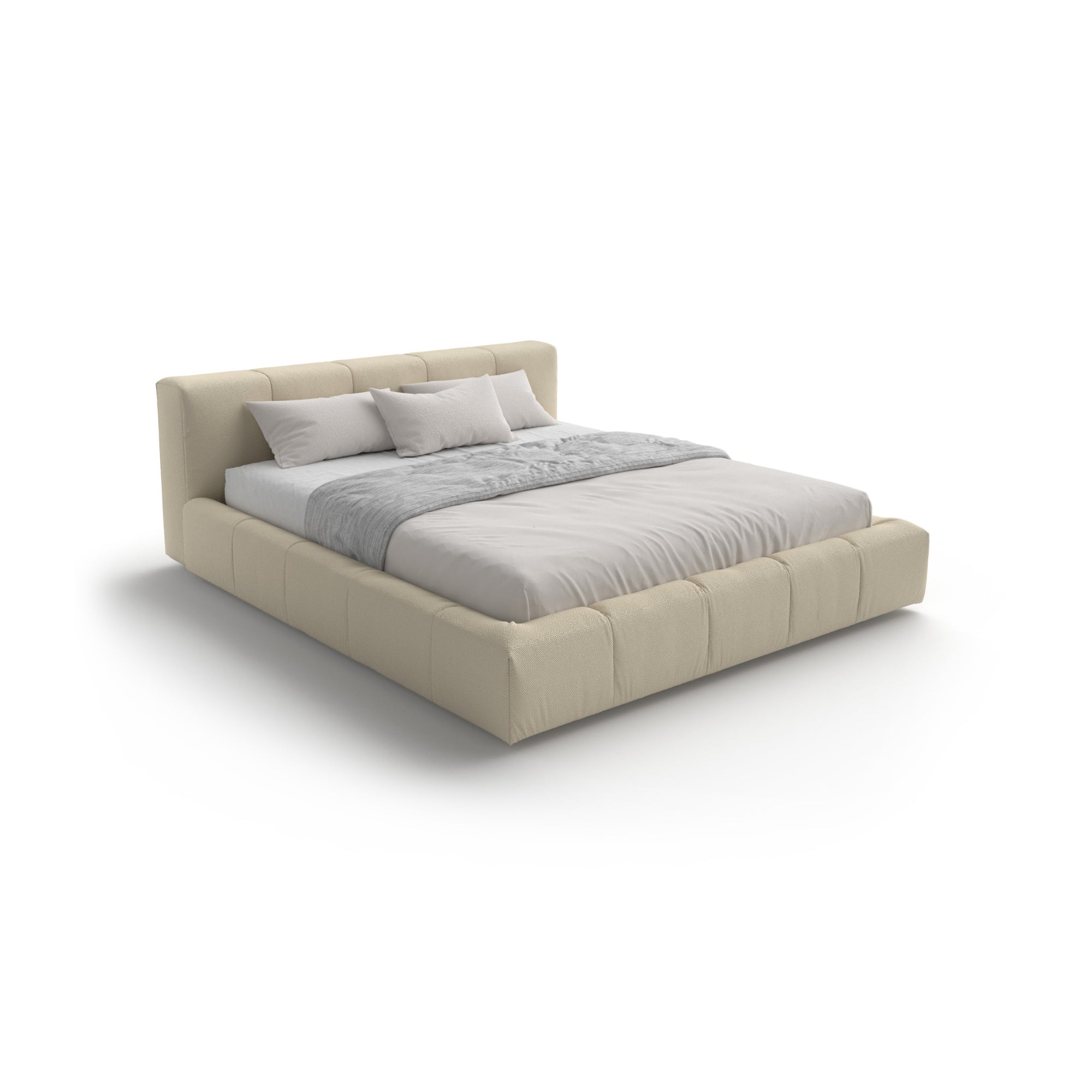 Pixel Box 180 Bed - Fabric Lusso (Creta News 1D)-1
