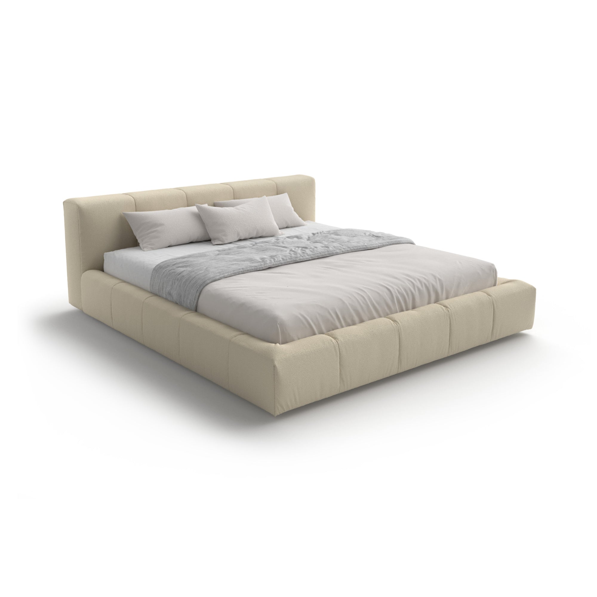 Pixel Box 193 Bed - Fabric Lusso (Creta News 1D)-1