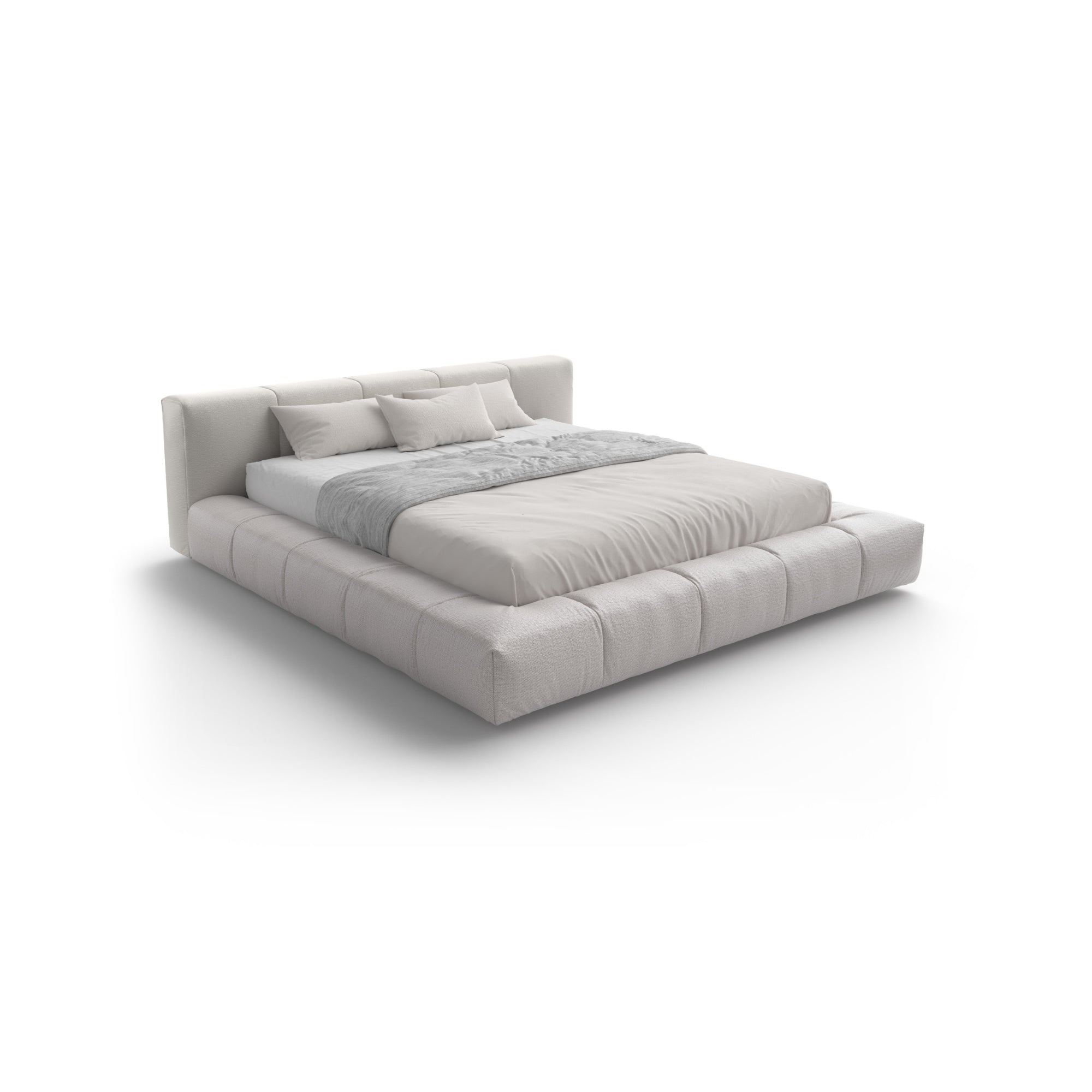 Pixel Box Large 180 Bed - Fabric VIP (Gaucho 3) / Fabric VIP (Flo 3)-1
