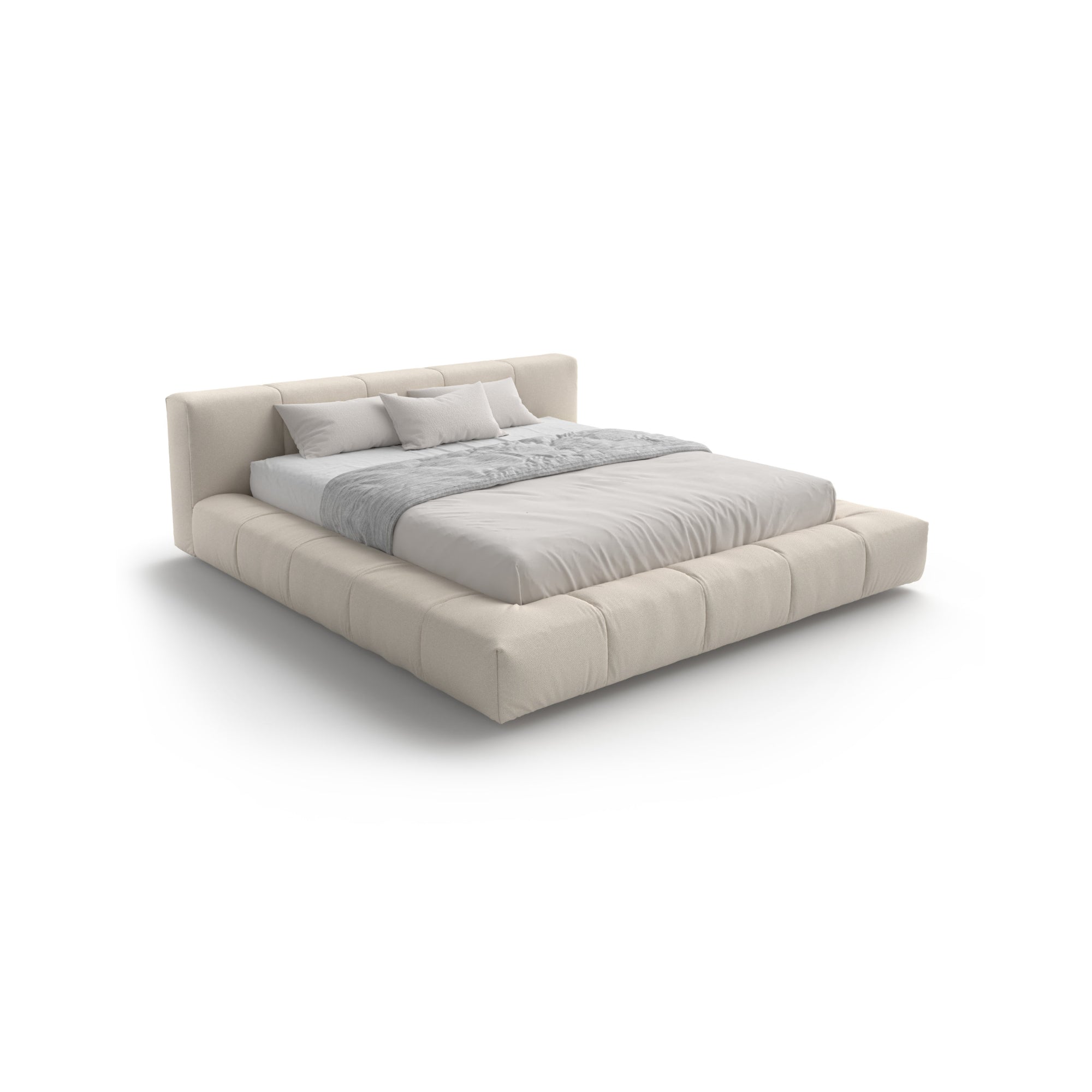 Pixel Box Large 180 Bed - Fabric Lusso (Creta News 2A)-1